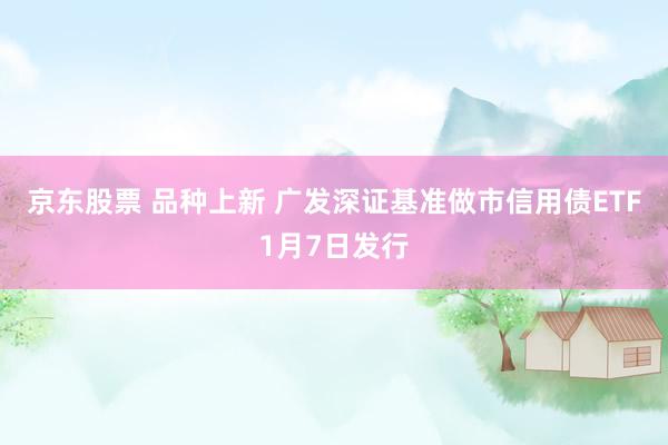 京东股票 品种上新 广发深证基准做市信用债ETF1月7日发行