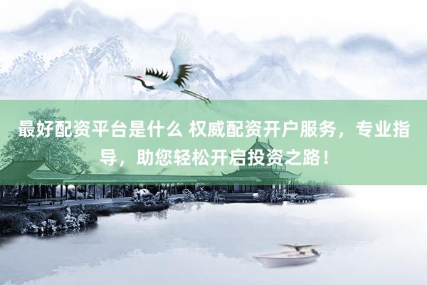 最好配资平台是什么 权威配资开户服务，专业指导，助您轻松开启投资之路！