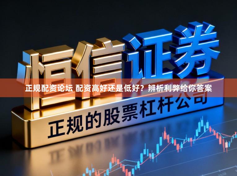 正规配资论坛 配资高好还是低好？辨析利弊给你答案